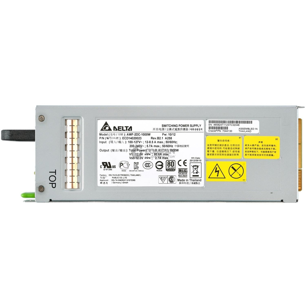 7044130 SUN ORACLE A258 1000W AC INPUT 80+ POWER SUPPLY